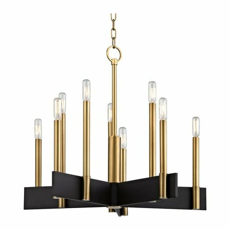 HUDSON VALLEY Abrams 10 Light Chandelier 8825-AGB